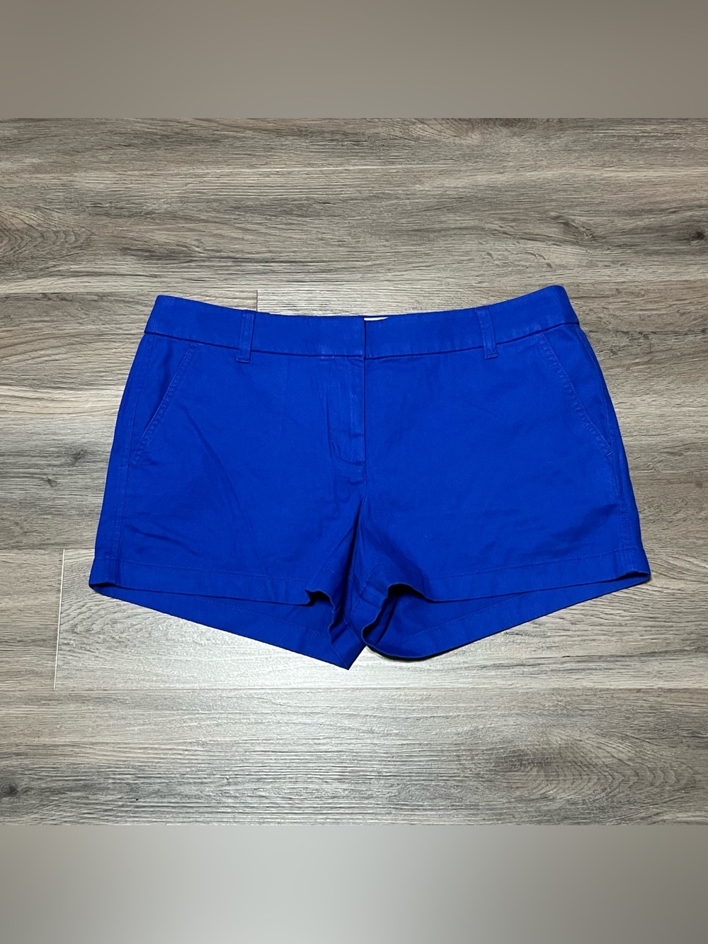 J Crew Women's 12 Shorts 3.5" Classic Chino Blue 100% Cotton Casual H5616 NWT